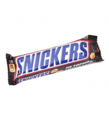 Батончик шоколадный с арахисом 50г, Snickers