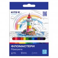 Фломастеры 12 цветов "Classic", Kite