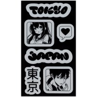 Набір стікерів світловідбиваючих "Japan" для текстилю, Kite