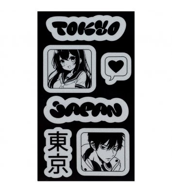 Набір стікерів світловідбиваючих "Japan" для текстилю, Kite