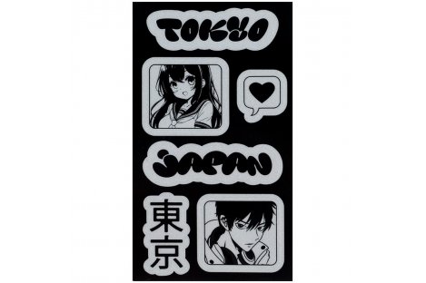 Набір стікерів світловідбиваючих "Japan" для текстилю, Kite Набір стікерів світловідбиваючих "Japan" для текстилю, Kite