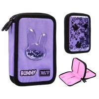 Пенал твердий 2 відділення на блискавці "Shiny Bunny", Yes
