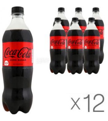 Напій сильногазований Coca-Cola Zero 0,75л*12шт