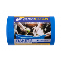 Пакети для сміття  60л/40шт сині міцні Eurostandart, Buroclean