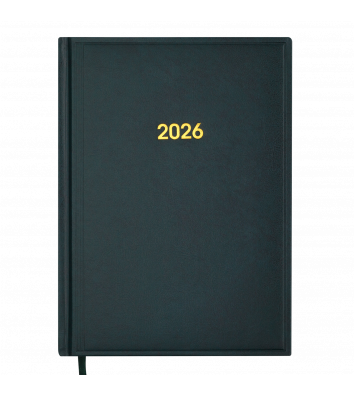 Щоденник датований A5 2026 Base зелений, Buromax