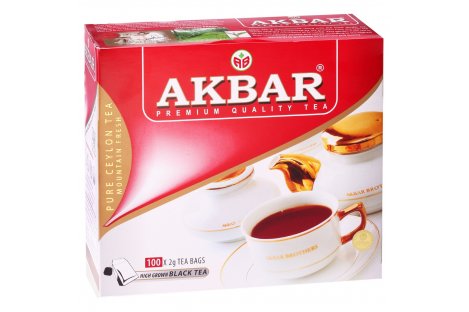 Чай черный Akbar Hign Grown в пакетиках 100шт*2г