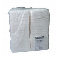 Серветки паперові одношарові 400шт 24*24см  білий, BuroClean