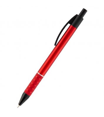 Ручка масляна автоматична Prestige, колір чорнил синій, корпус червоний 0,7мм, Axent