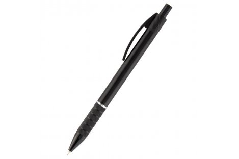 Ручка масляная автоматическая Prestige, цвет чернил синий, корпус черный 0,7мм, Axent