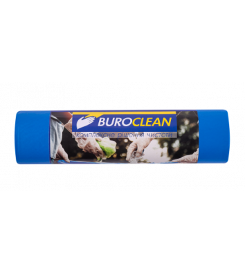Пакети для сміття 240л/5шт сині міцні EuroStandart, BuroClean