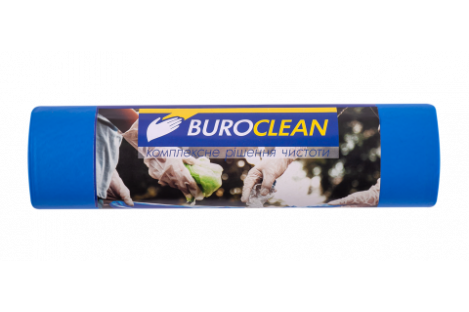 Пакети для сміття 240л/5шт сині міцні EuroStandart, BuroClean