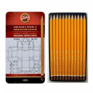 Набір чорнографітних олівців HB-10H 12шт Technic, KOH-I-NOOR