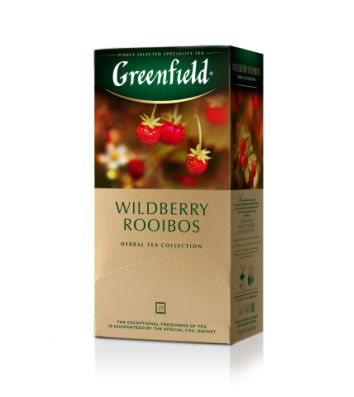 Чай травяной Greenfield "Wildberry Rooibus" в пакетиках 25шт