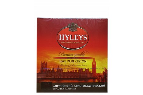 Чай черный Hyleys английский аристократический в пакетиках 100шт*2г