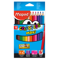 Карандаши цветные 12шт трехгранные COLOR PEPS Maxi, Maped