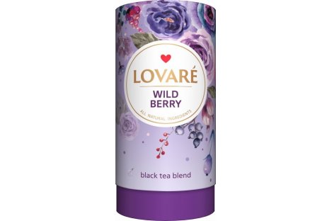 Чай чорний Lovare Дикі ягоди цейлонський листовий 80г