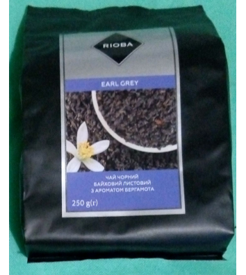 Чай черный Rioba листовой с ароматом бергамота 250г.