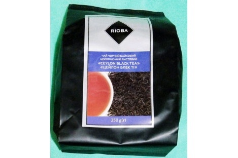Чай черный Rioba Ceylon Black Teа крупнолистовой 250г