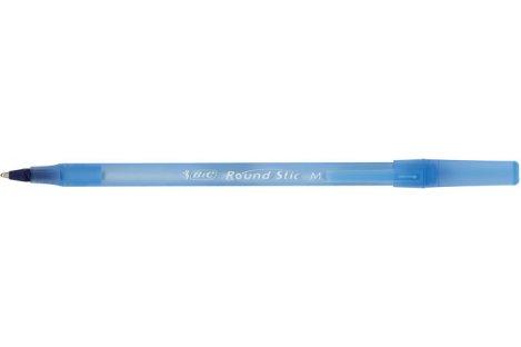 Ручка кулькова  Round Stic, колір чорнил синій 0.4мм, Bic