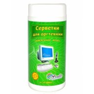 Серветки вологі змінні універсальні для оргтехніки 100шт в тубі, Arnika