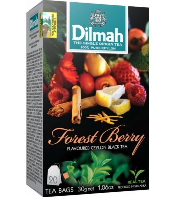 Чай черный Dilmah лесные ягоды в пакетиках 20шт*1,5г
