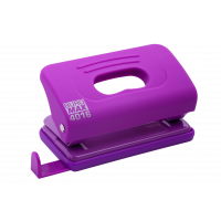 Діркопробивач  10арк корпус пластиковий Rubber Touch колір фіолетовий, Buromax