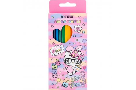 Карандаши цветные 12шт шестигранные "Hello Kitty", Kite