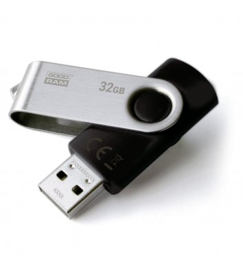 Флеш-пам'ять 32GB GOODRAM UTS2 TWISTER, корпус чорний