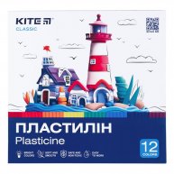 Пластилін 12 кольорів 240г "Classic", Kite