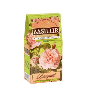 Чай зеленый Basilur Букет Кремовая фантазия листовой 100г