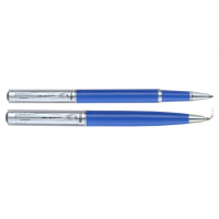 Набор роллер и ручка шариковая, цвет корпуса синий, Regal