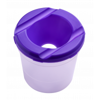 Стакан-непроливайка пластиковый одинарный фиолетовый, Zibi