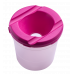 Стакан-непроливайка пластиковый одинарный розовый, Zibi