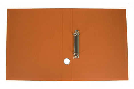 Папка-регистратор А4 40мм 2D-кольца двусторонняя оранжевая, Buromax