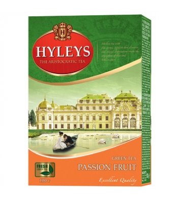 Чай зелений Hyleys Плід Пристрасті крупнолистовий з ароматом маракуї 100г