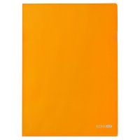 Папка-уголок А4 пластиковая оранжевая, Economix