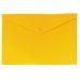 Папка-конверт А4 на кнопке пластиковая непрозрачная желтая, Economix
