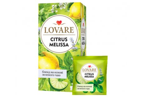 Чай зеленый Lovare Цитрус и мелисса 24шт*1,5г