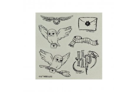 Набір стікерів світловідбиваючих "Harry Potter" для твердих поверхонь, Kite Набір стікерів світловідбиваючих "Harry Potter" для твердих поверхонь, Kite