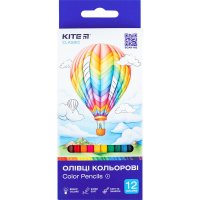 Олівці кольорові 12шт шестигранні "Classic", Kite