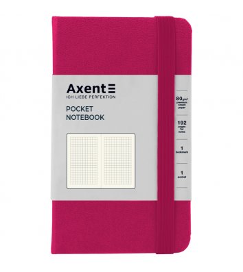 Діловий записник А6 96арк клітинка Partner малиновий, Axent
