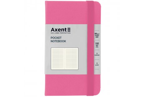 Діловий записник А6 96арк клітинка Partner  рожевий, Axent