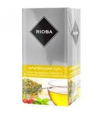 Чай зелений Rioba Альпійський луг у пакетиках 25шт*1,5г