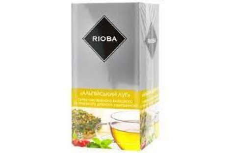 Чай зеленый Rioba Альпийский луг в пакетиках 25шт*1,5г