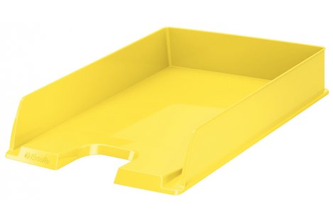 Лоток горизонтальный пластиковый желтый Vivida, Esselte