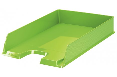 Лоток горизонтальний пластиковий зелений Vivida, Esselte
