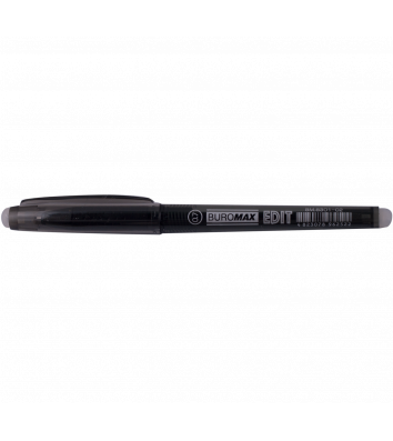 Ручка гелевая пиши-стирай Edit, цвет чернил черный 0,7мм, Buromax