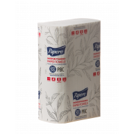 Полотенца бумажные двухслойные 150шт 21х22см V-сборка, Papero