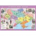 Карта Історичні землі України 65*45см картонна з планками
