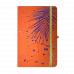 Деловой блокнот 136*207мм 96арк клетка Piante оранжевый, Buromax